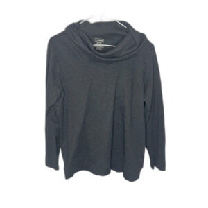 L.L. Bean Cowl Neck Pullover Sweatshirt; 100% Supima Cotton; XL - petite
